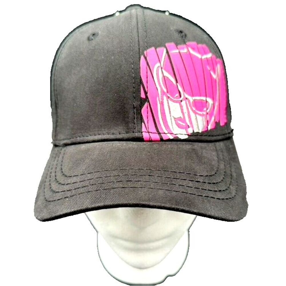 NEW Arctic Cat Catwoman Cap Black/Pink Embroidered Snapback Cat Girl‎ Ski Snow